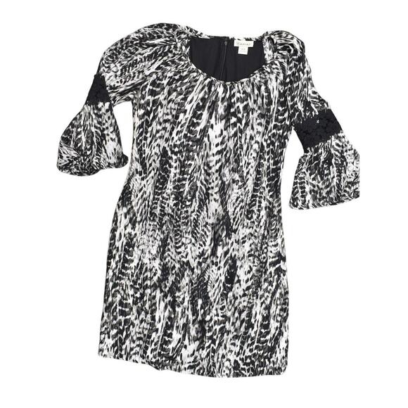 Ariat Midi A-Line Dress M Multicolor Cotton Polyester Lined Short Sleeve - Picture 1 of 6